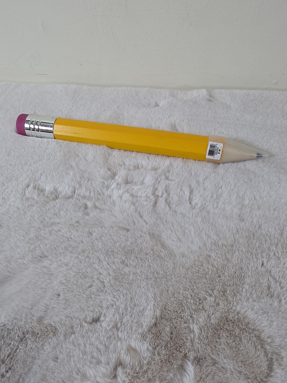 Yellow Decorative Giant Pencil Wall Accent